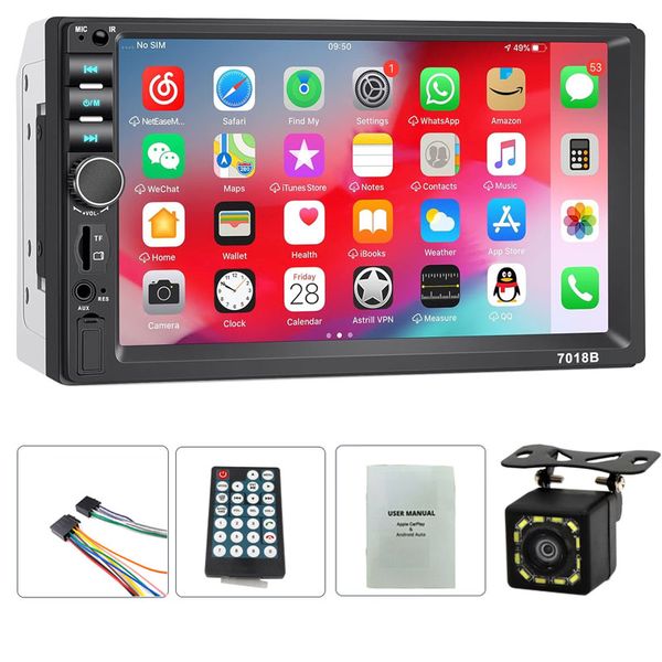 Double Din Car Stereo,7 Inch Car Radio with Touch Screen with Backup Camera