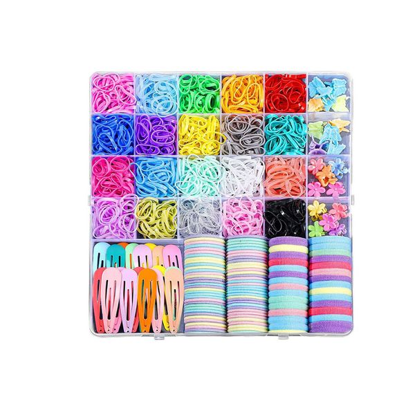 1543 Pcs Hair Clip Tie Accessories For Little Girls with Organizer Box