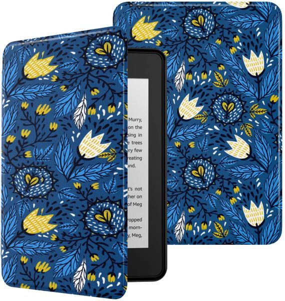 Moko Case Fits Kindle Paperwhite 10th Generation Tulip Blue