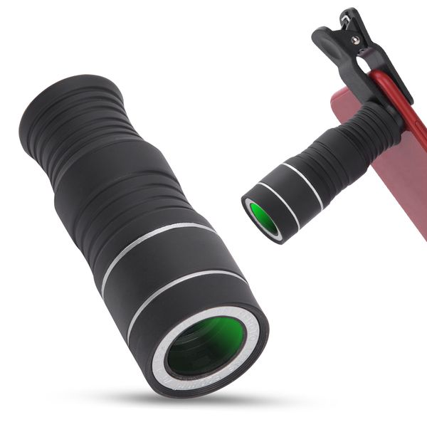 Phone Monocular Telescope with 12x Zoom for Outdoor Shooting