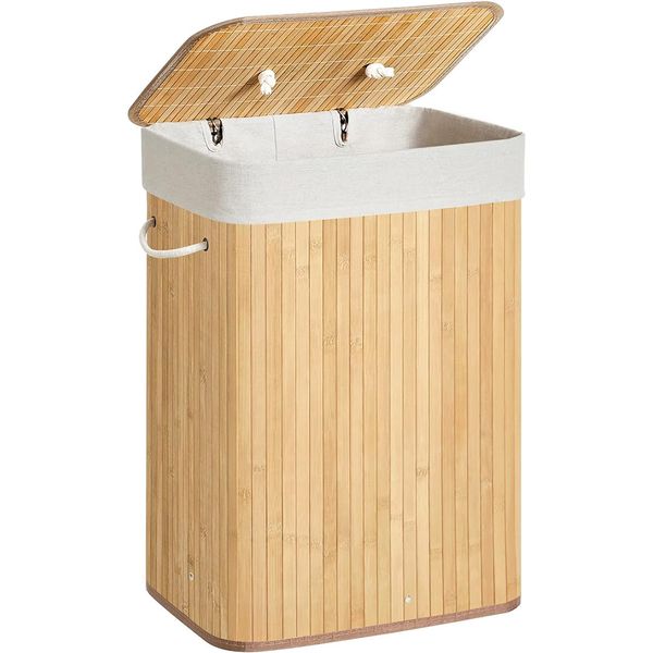 Bamboo Laundry Basket - Eco-Friendly &amp; Durable Storage