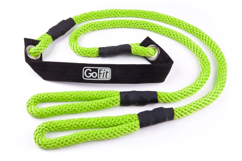 GoFit 9' Stretch Rope with Training Manual - 2.74 Meter - Green