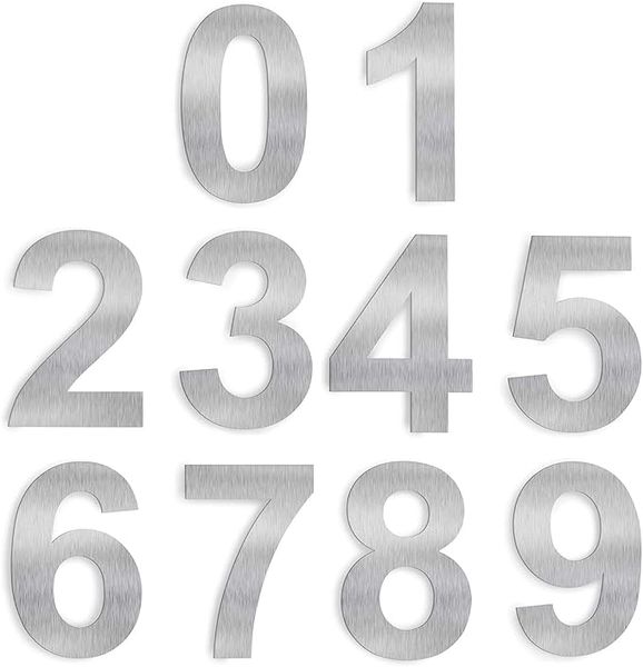 Modern Design Stainless Steel House Numbers - Sleek, Durable &amp; 228mm Thick