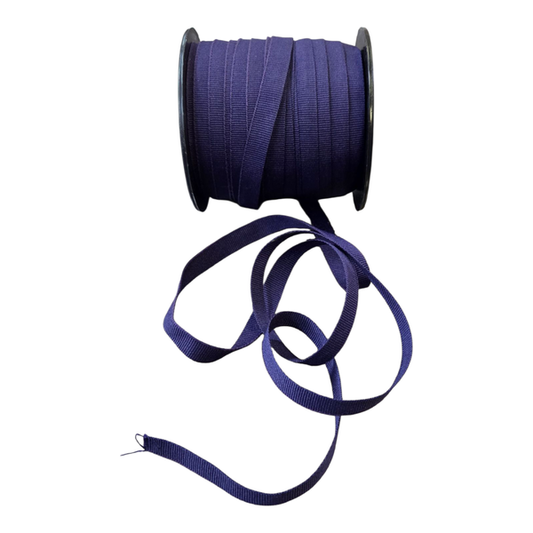 Dark Purple Petersham Ribbon 10mm - 50m roll