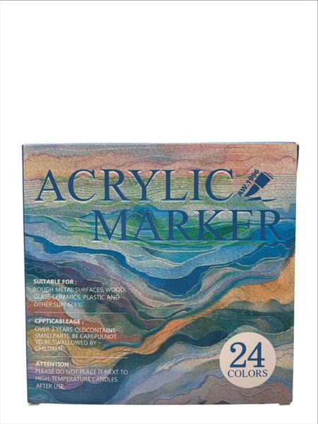 Art Walker 24-Color Acrylic Marker Set