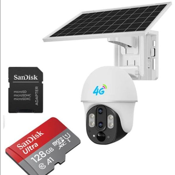 Solar 4G Security Camera with 128GB Storage