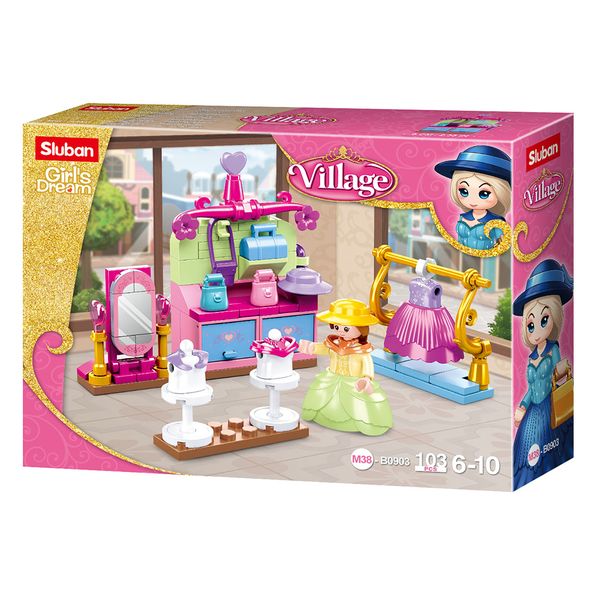 Sluban Building Set: Village Clothing Store - 103 Pieces