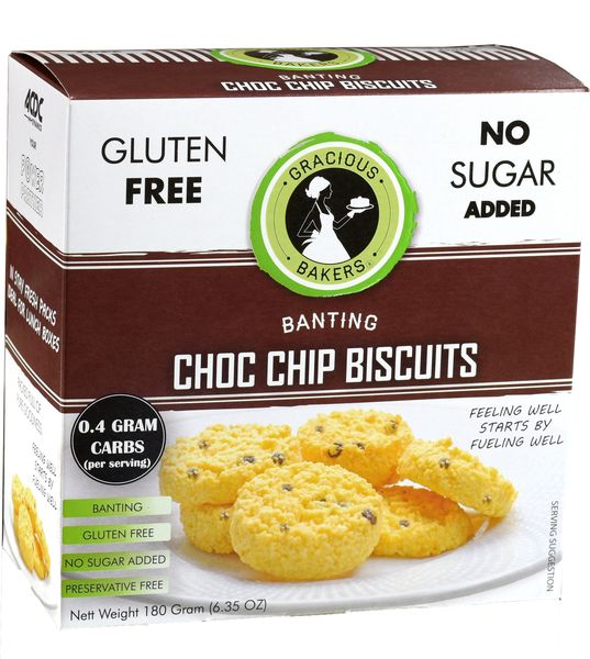 Gracious Bakers - Choc Chip Biscuits 540g - 3 x 180g