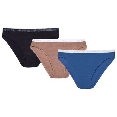 Jockey Women's Underwear Classic French Cut - 3 Pack, black, 7