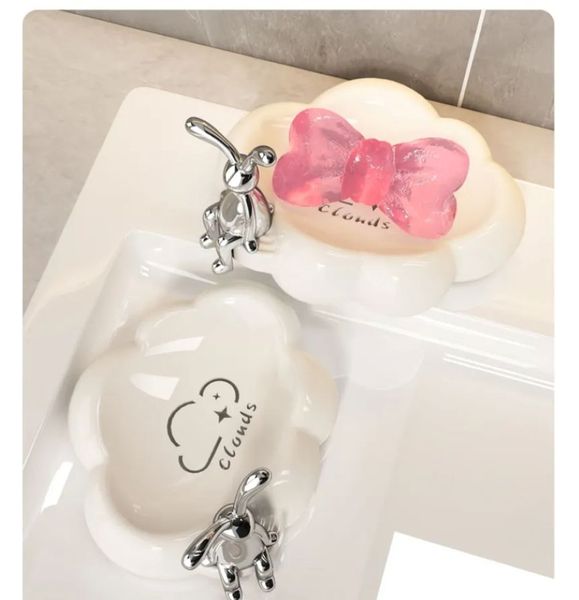 Luxury Ceramic Cartoon Soap Box