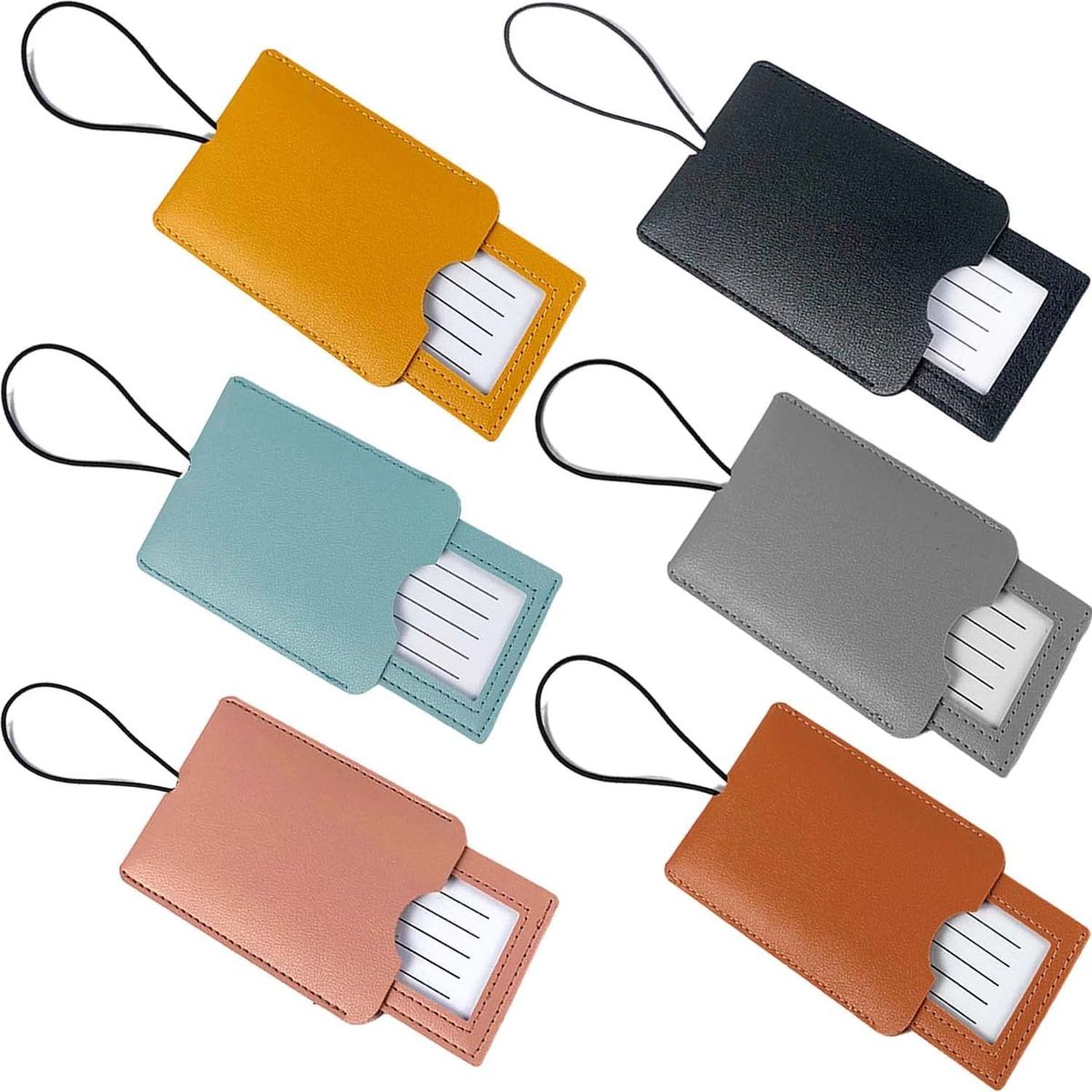 6 Piece Luggage Tags for Suitcases