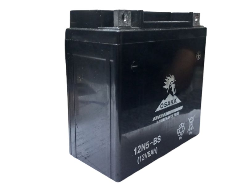 Osaka Motorcycle Battery - Power Sport - Maintenance Free - 12 Volt 5Ah (ABL)