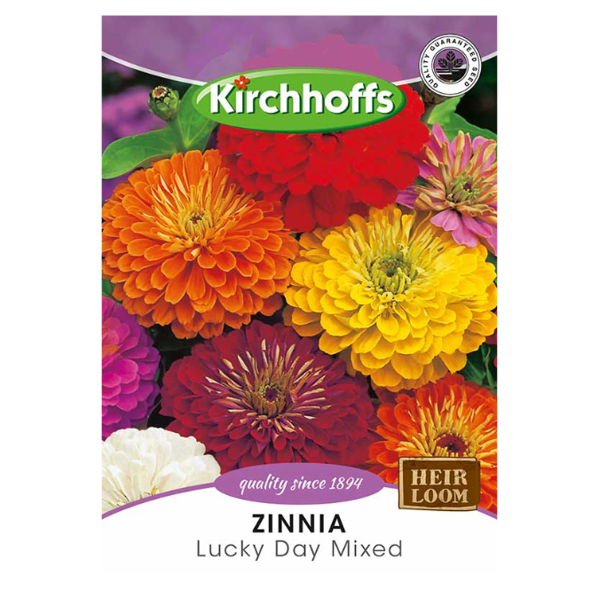 【SJ18762】SEED / Shiny Day Kirchhoffs Zinnia Lucky Day Mixed Seeds | Shop Today. Get it
