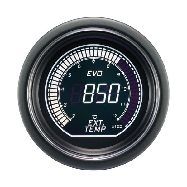 Gauge 612 Black Lens Egt Exhaust Gas Temp