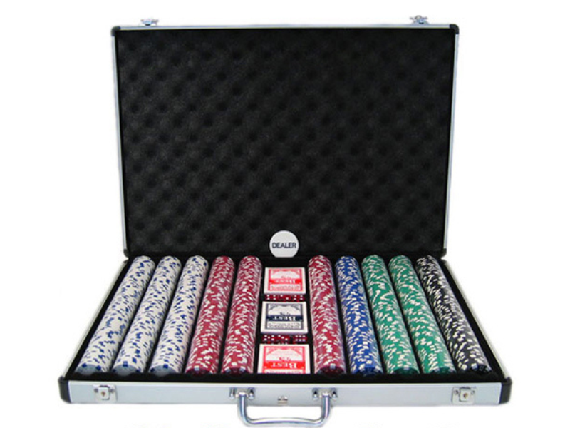 Big Texas Holdem Poker Chip Set - 1000 Piece