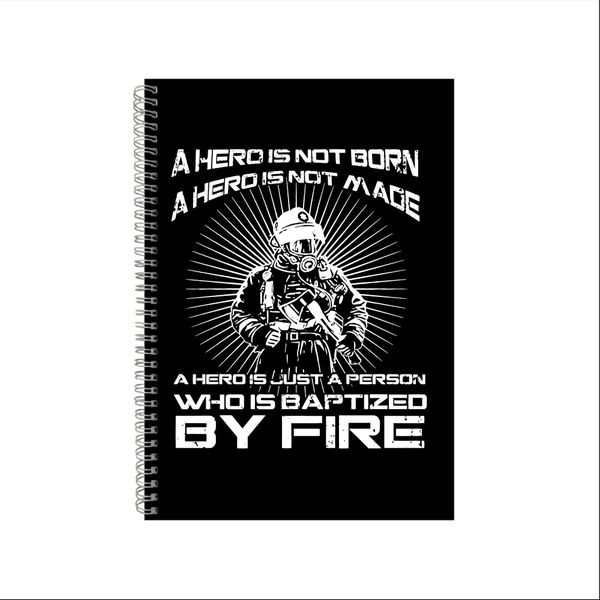 Firefighter Wire Bound Notebook Gift Idea Writing Books A4 Notepad