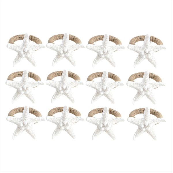 Napkin Rings Set Of 12 Thorny Starfish Napkin Rings For Table Decor