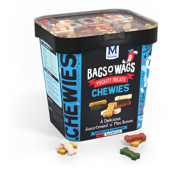 Montego Bags O' Wags - Chewies Mini Bones Dog Treats 500 g