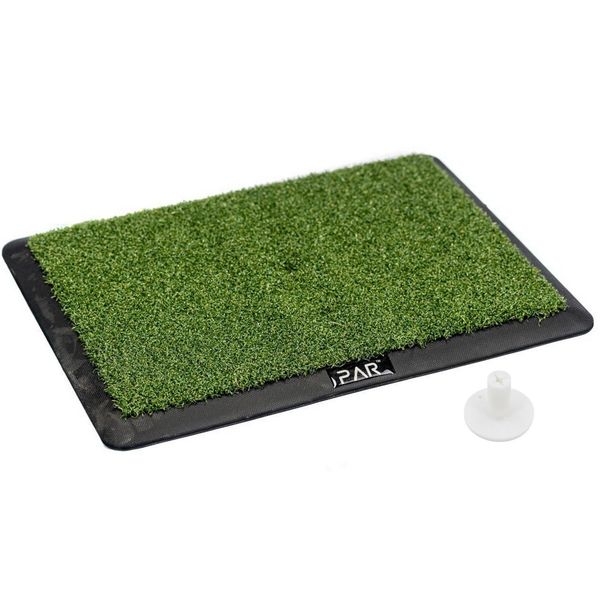 PAR Golf Non-Slip Hitting Mat with Removable Rubber Tee