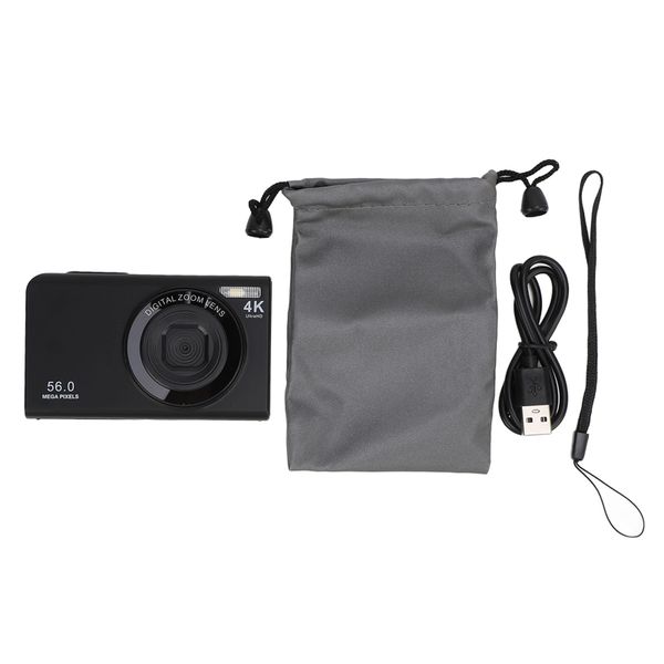 56MP 4K Vlog Camera With Fill Light (Black)