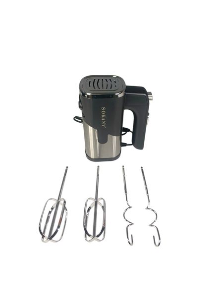 5-Speed Hand Mixer with Stainless Steel Beaters - Lightweight Electric Hand