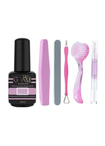 GLAM Complete UV Gel Nail Polish Magic Remover Kit