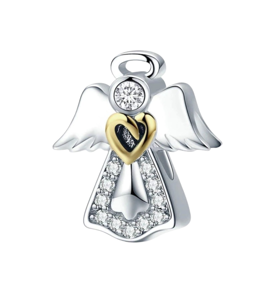 925 Sterling Silver Angel Charm by J Factor