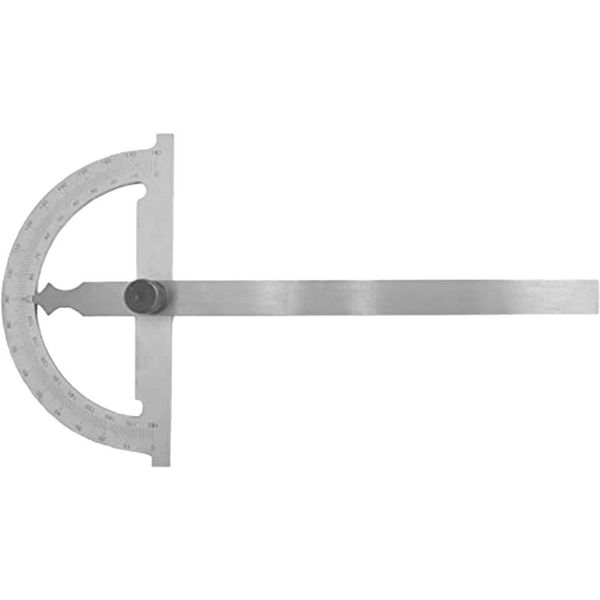 Precision Protractor Carbon Steel Chrome Plated Anti-Glare