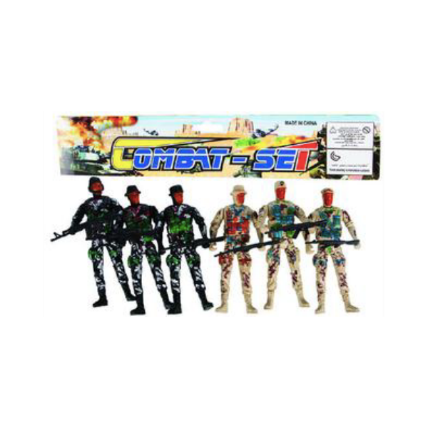 Combat Set- Combat Figurine Set 6 Piece