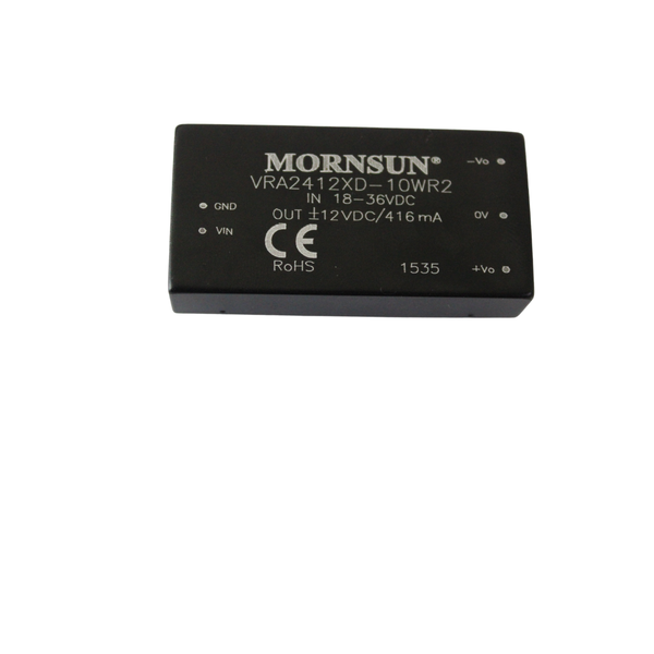 VRA2412(X)D-10WR2: 10W DC/DC Converter, 24V In, 12V/ 416mA Dual Output