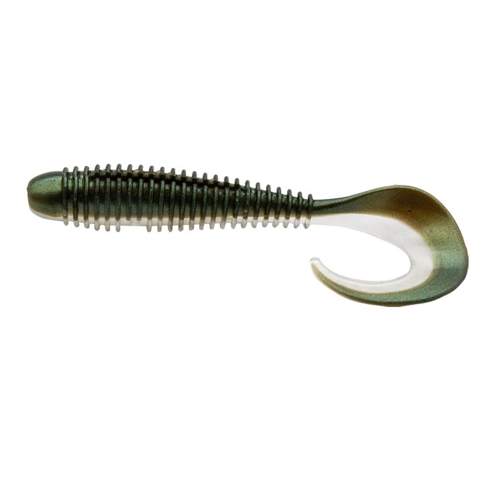 100 Leurres Souples 2 Pouces Pailletés – Minnow Flash Curl Tail Grubs – Blanc