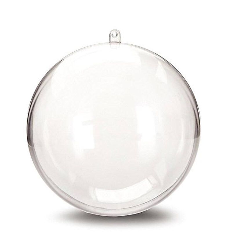 Clear Personal 8cm Christmas Tree Bauble - Christmas Ball