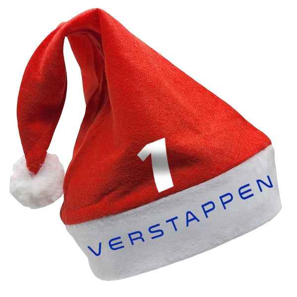 Bufftee Verstappen 1 Christmas Santa Hat-Classic Motorsport Max Xmas Hat