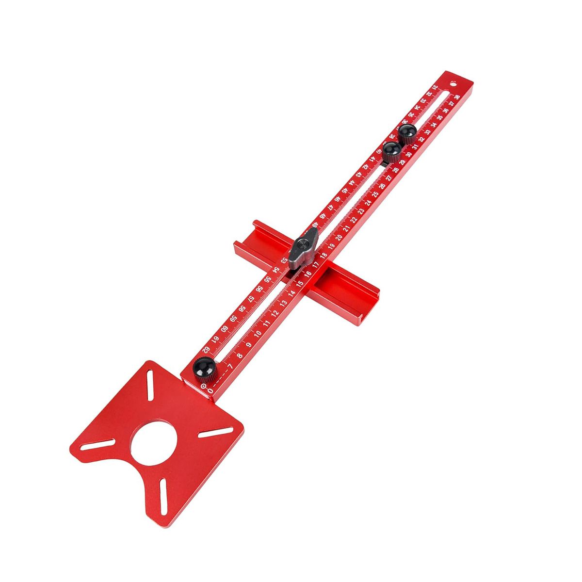 4 in 1 Router Circle Cutting Jig for Woodworking Punch Hardware Locator Jig