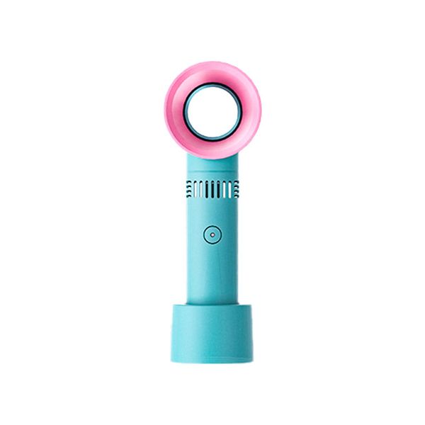 Green Portable Mini USB Rechargeable Bladeless Air Cooling Fan