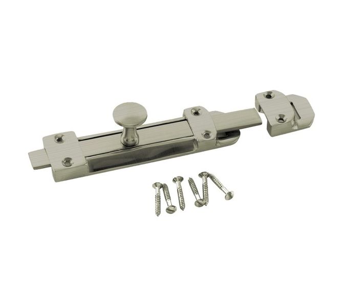 150 mm Security Bolt Satin Nickle