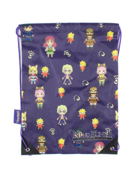 Official Ni No Kuni II Chibi Drawstring Bag