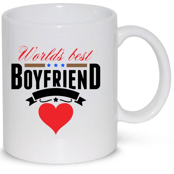 World's Best Boyfriend Anniversary Gift Coffee Mug (11Oz Standard Mug)