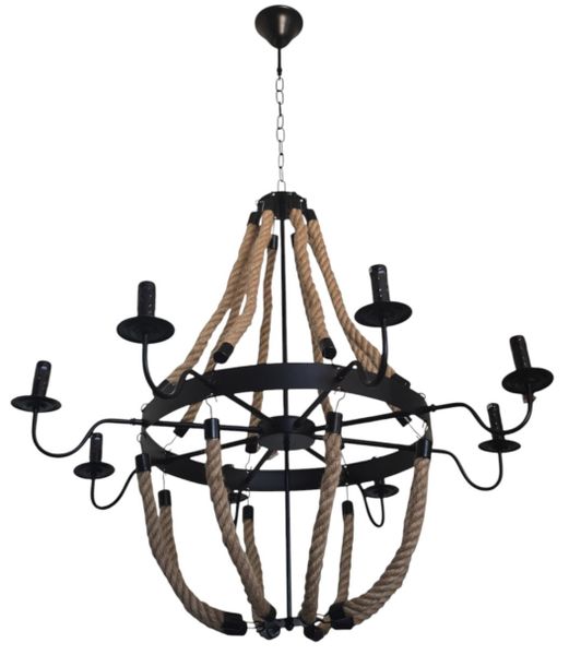 Hello Today Vintage Rope Chandelier