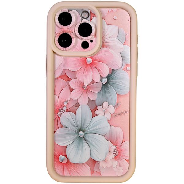 Phone Case - Pastel Blossom 3D Floral- Compatible with 15 Pro Max