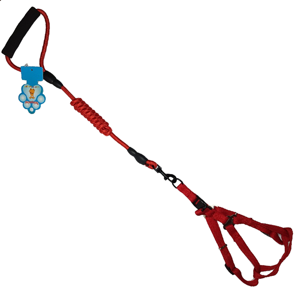 Red Rope Large Adjustable Pet Leash With Harness 98cm - TP18071007