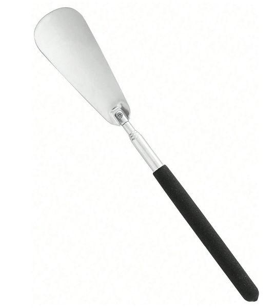 Retractable Stainless Steel Long Handle Shoe Horn For Shoe Care