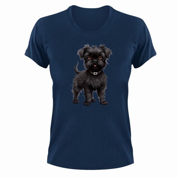 Affenpinscher T-Shirt Gift Navy Christmas Birthday Present 332
