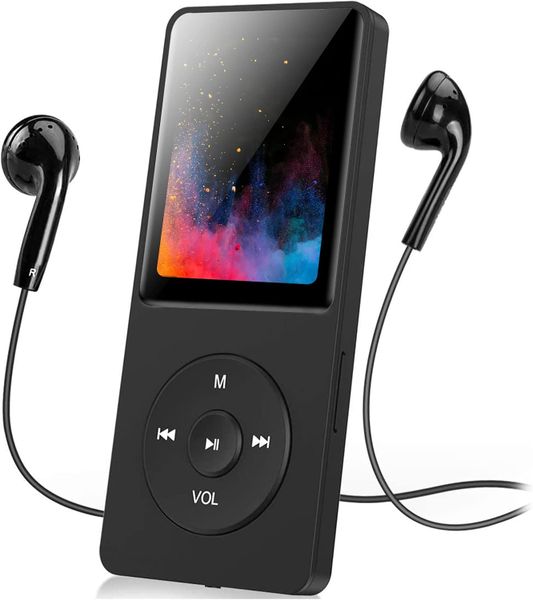 32GB Bluetooth 5.0 MP3 Player - with Earphones, Black
