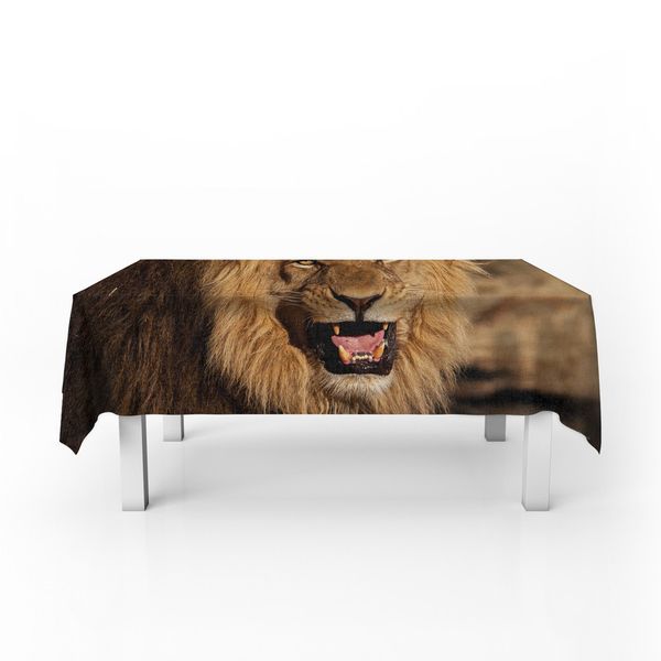 Male Lion By Fanie Heymans Rectangle Tablecloth
