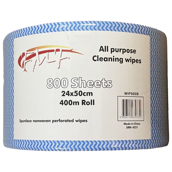 FMF Jumbo Roll 800 Sheets Wipes (400m) 24x50cm