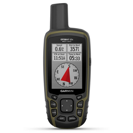 Garmin GPSMAP 65s TopoActive Africa Rugged Handheld GPS - Black Image