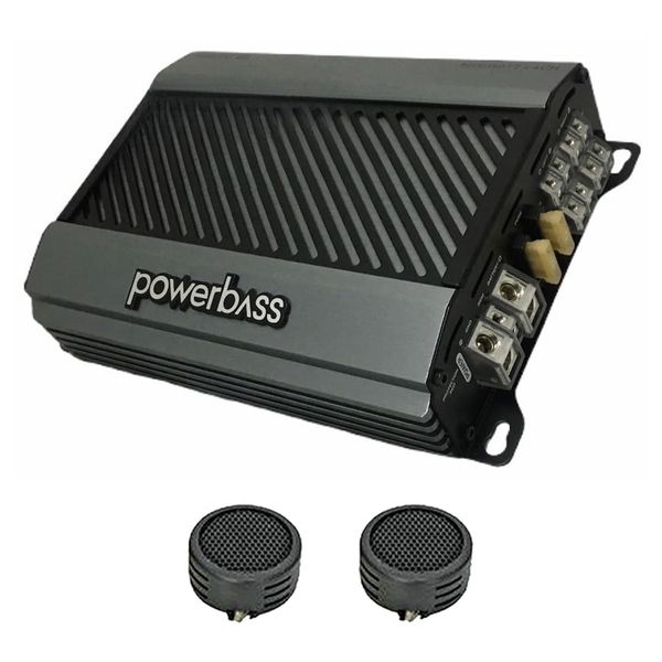 Powerbass PB8000.4B 8000 Watts 4-Channel Amplifier &amp; Evo Tweeters