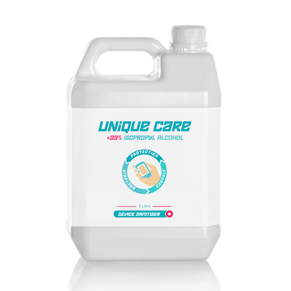 Unique Care Device Sanitiser 5 Litre Refill +99% Isopropyl Alcohol