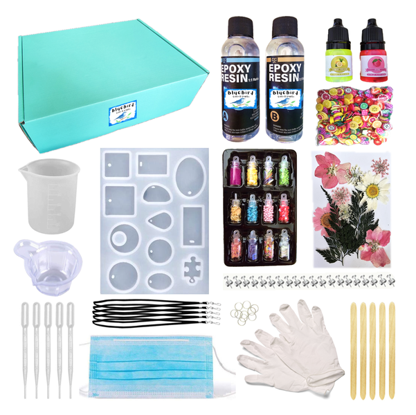 DIY Epoxy Resin Kit Silicone Moulds and Accessories Arts &amp; Crafts BlueBird